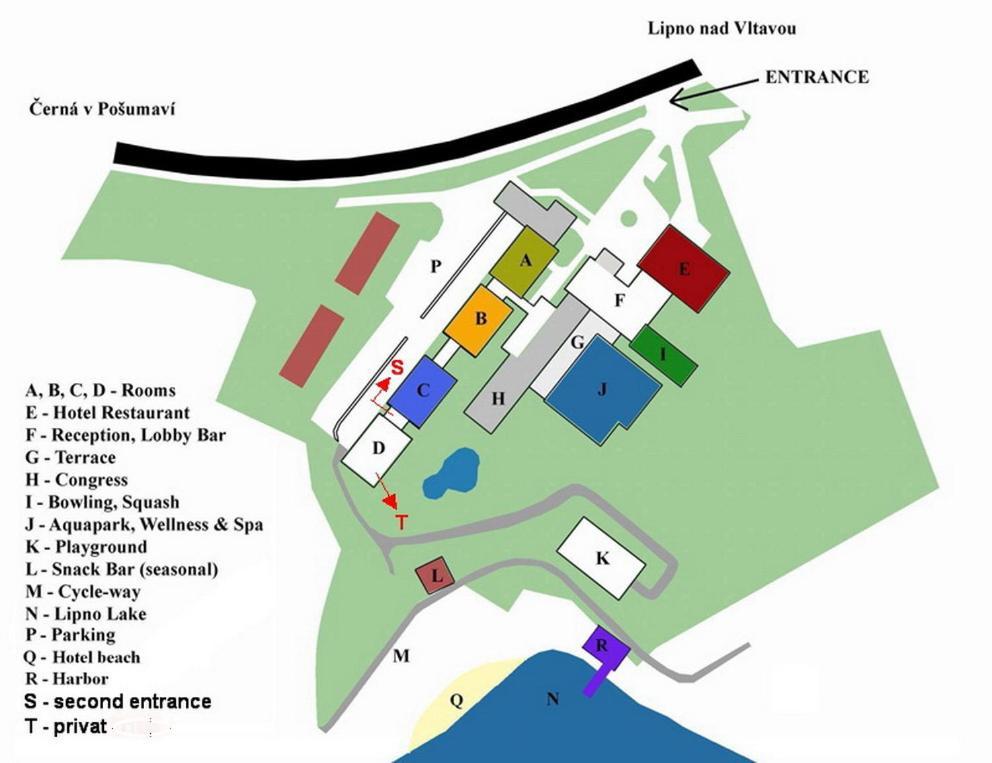 Lipno Wellness - Frymburk C104 Privat Family Room 外观 照片